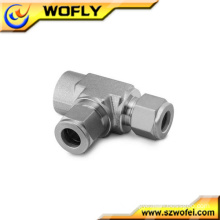 Oil&gas Female Run Tee stainless steel tubes and fittings